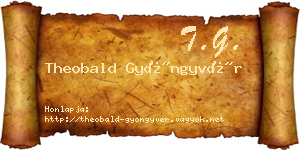 Theobald Gyöngyvér névjegykártya